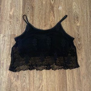 Black crop top